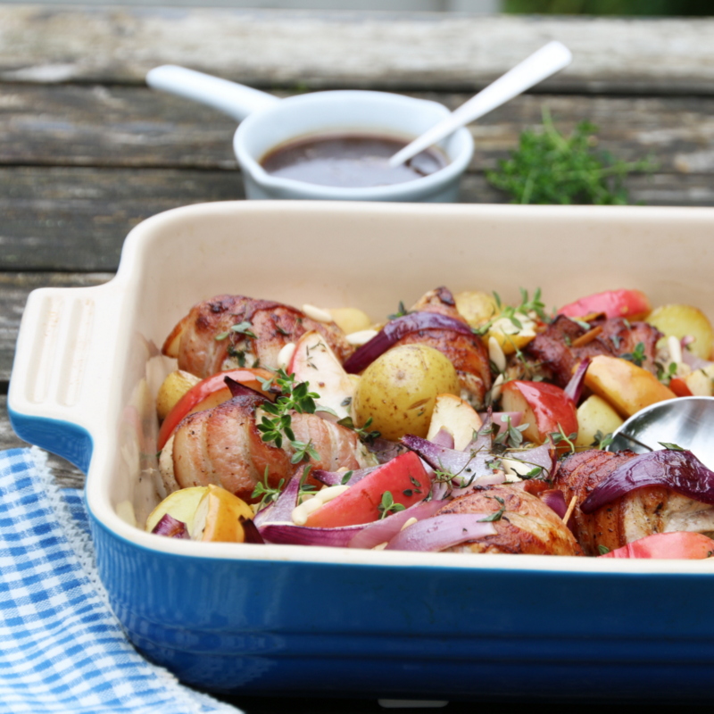 Baconsurret Kylling med Balsamicosaus