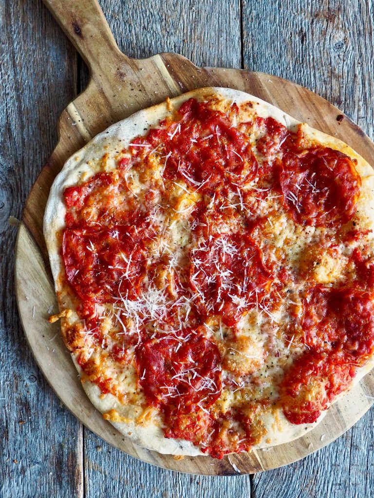 Eltefri, langtids- og kaldhevet Pizzadeig