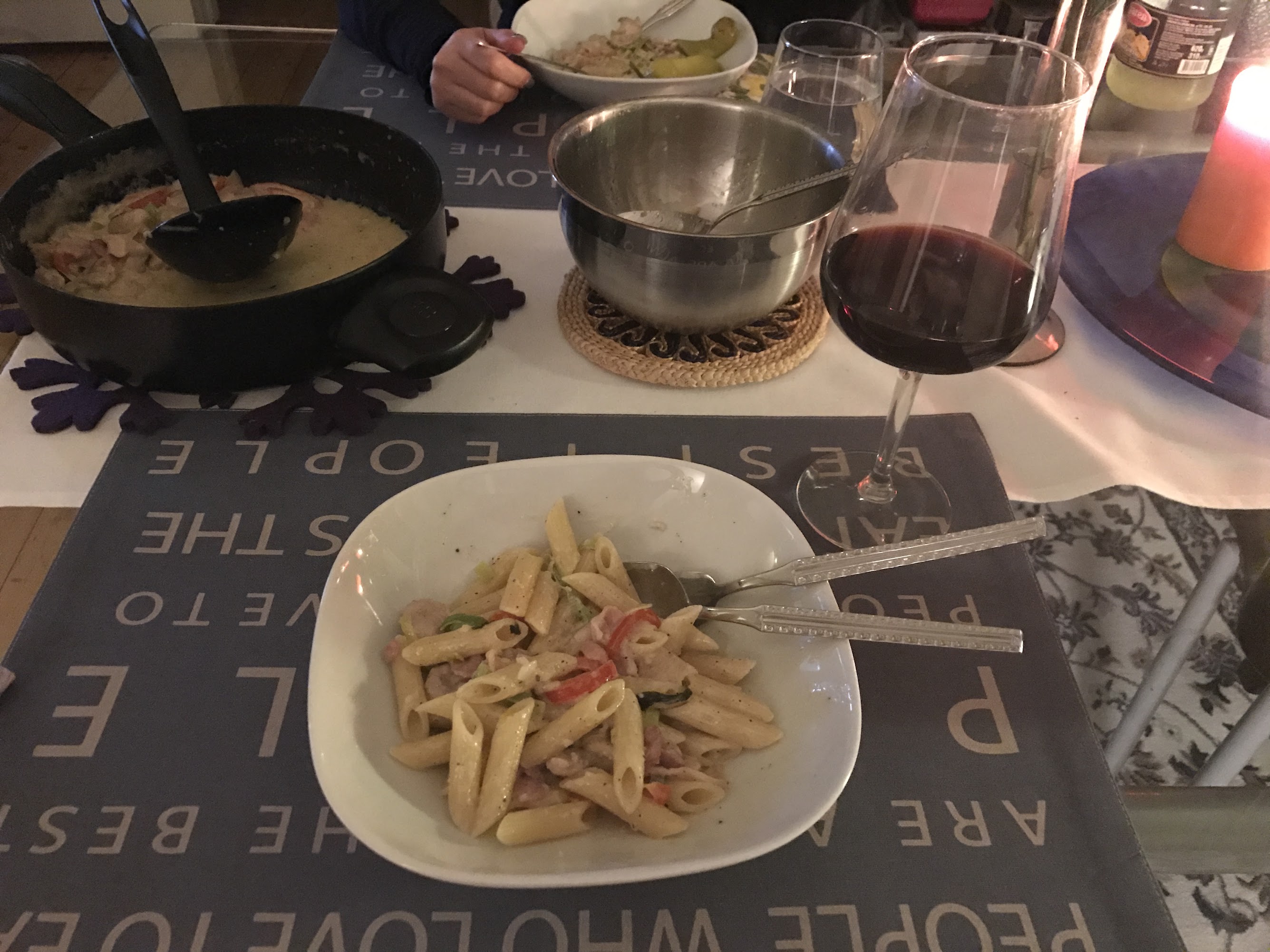 Pasta med Kylling og Bacon