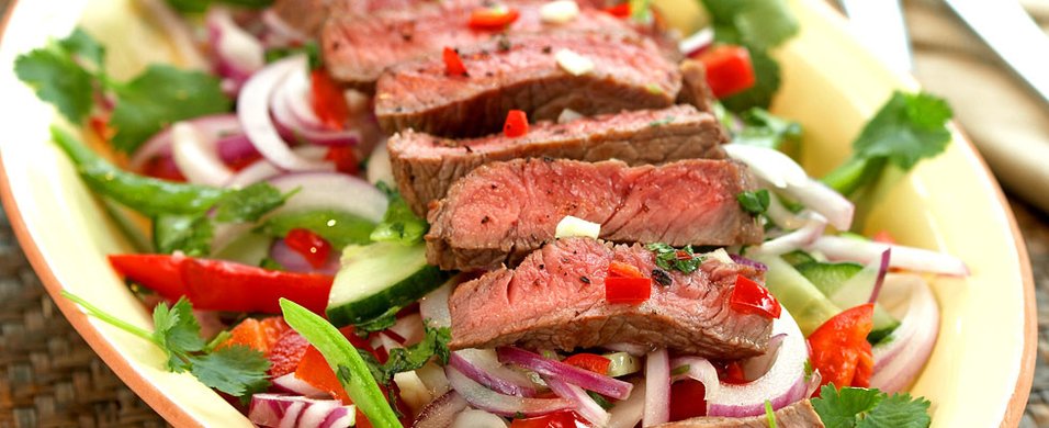Thaiinspirert Biffsalat