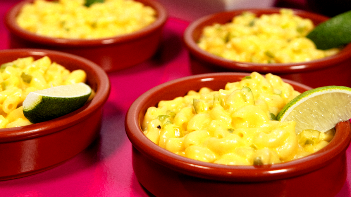Mac & Cheese med Limemarinert Jalapeño